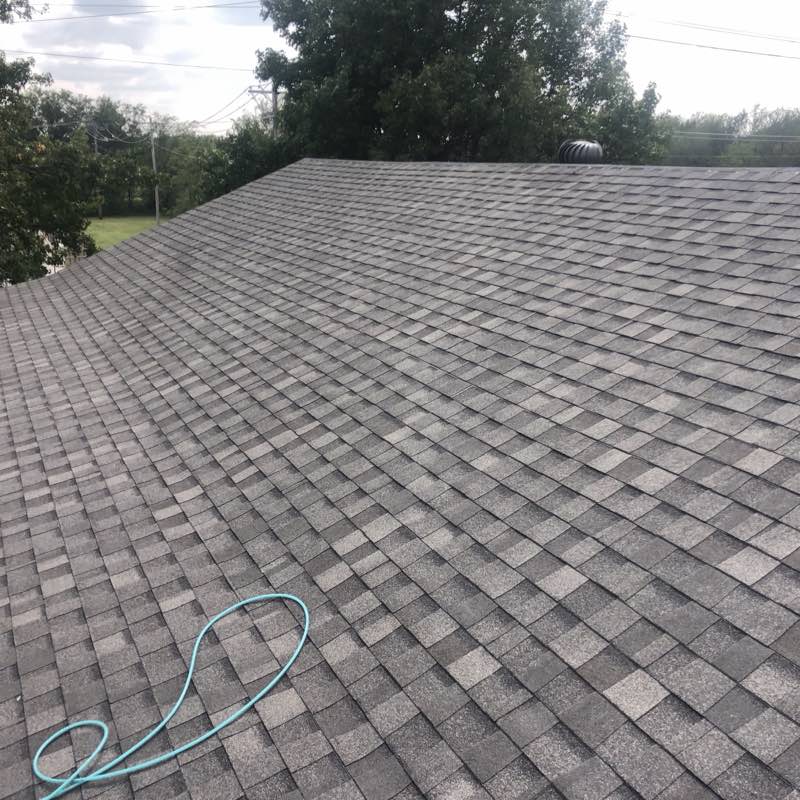 Finished architectural shingle roof